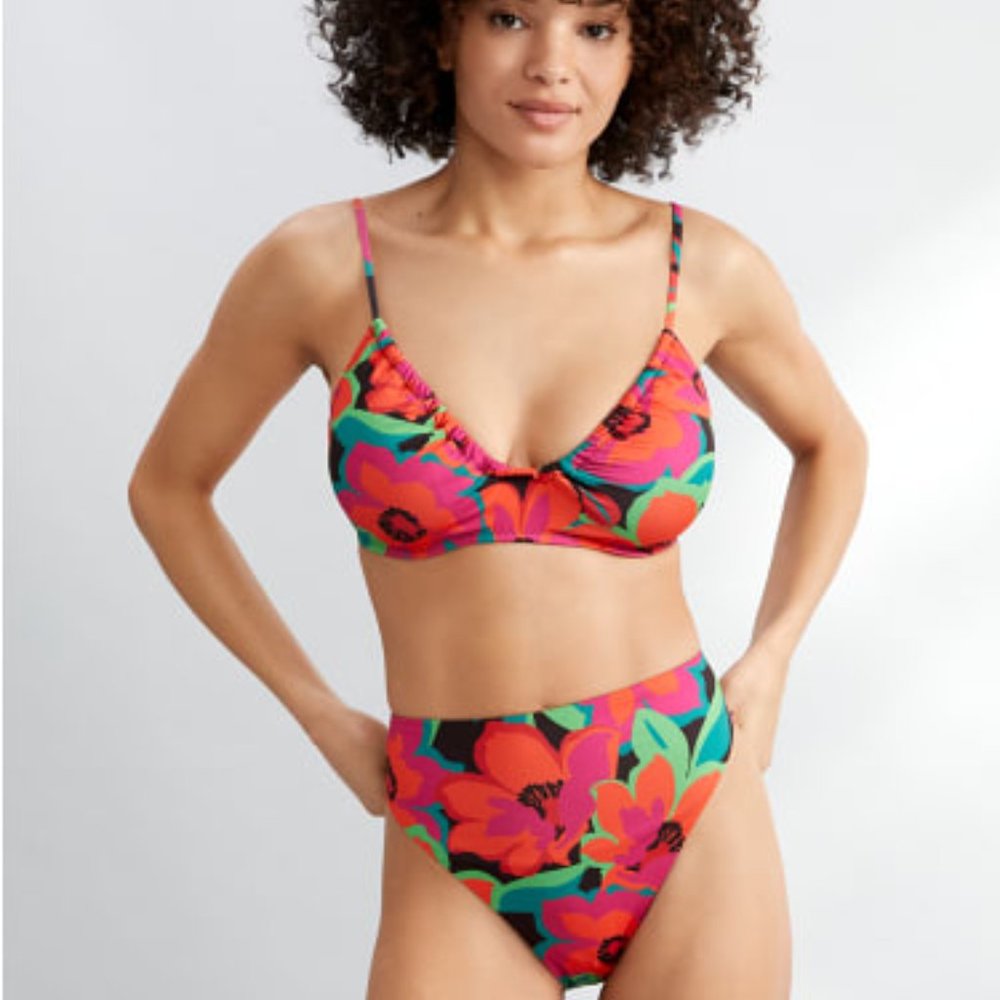 Sanctuary Swim Savage Gardner Underwire Bikini Top, Medium